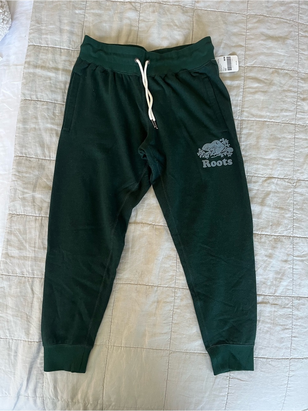Roots Women’s Green Slim Sweat Pants - Picture 2 of 5